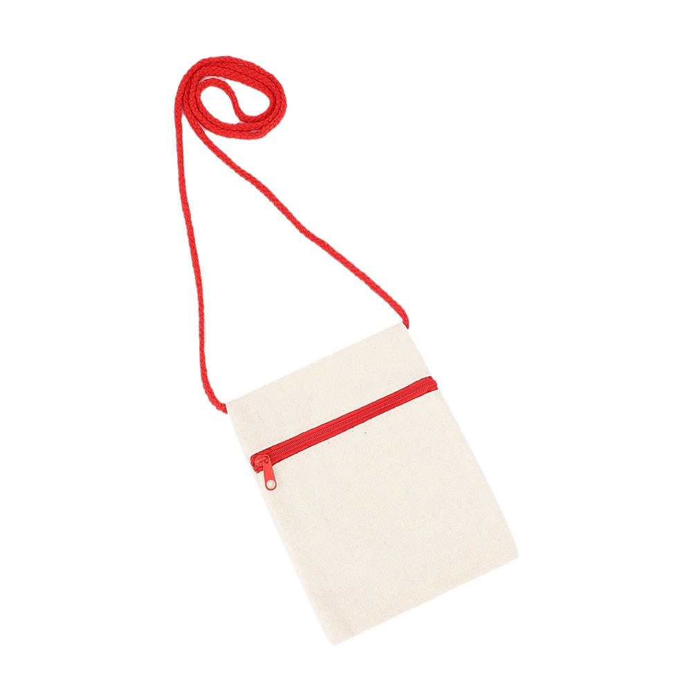 Amazon Cross Border Children Shoulder Bag Colorful Zipper Canvas Bag DIY Graffiti Single Row Zipper Painting Crossbody Bag