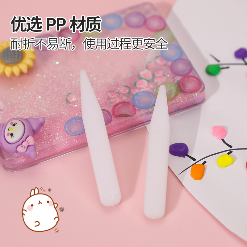 Y-Shaped Fork Shaping Double Eyelid Tape Auxiliary Tool Pp Plastic Tweezers Facial Mask Beauty Clip Double Eyelid Tape Tweezers