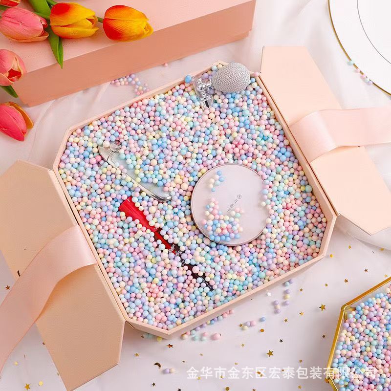 Оптовая упаковка для подарков наполнитель цветные пенопластовые шарики ручная работа DIY декоративные материалы