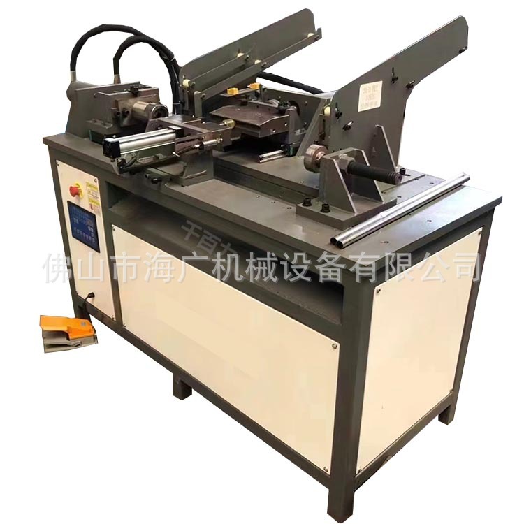 Full-automatic copper-iron-aluminum tube shrinking machine round square tube numerical control automatic feeding single-head shrinking machine flaring machine