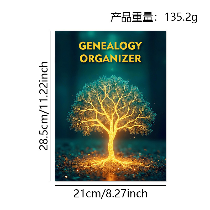 Amazon's Best-Selling Date-Free Family Relationship Building Log Book Tree-Shaped Family Tree Organizer Manufacturer's Ready Stock