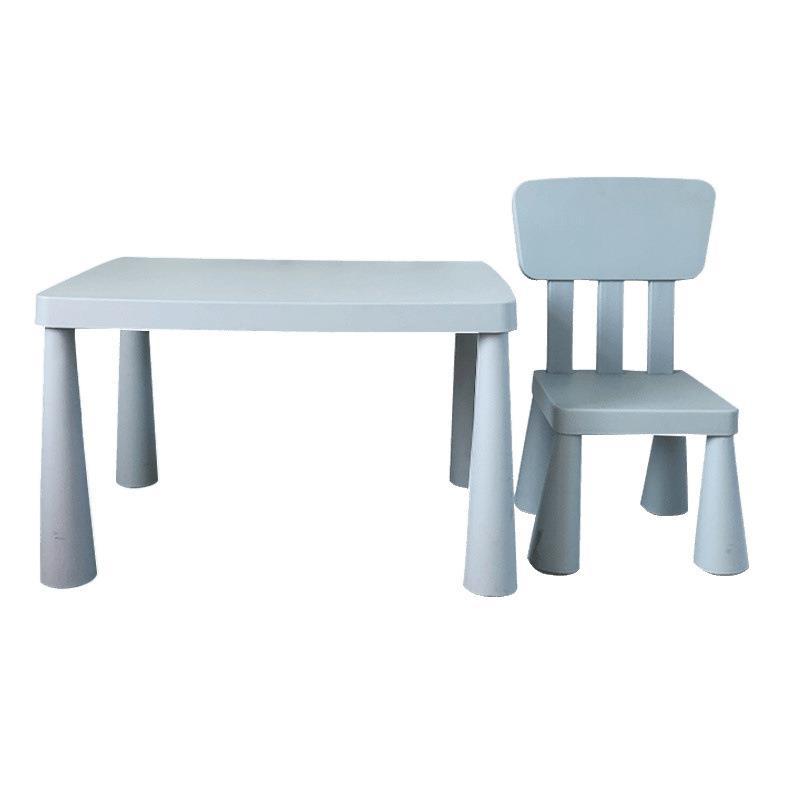 Children's Table and Chair Package Baby Reading Area Small Table Toy Learning Table Plastic Early Education Game Zhuo Chair Package