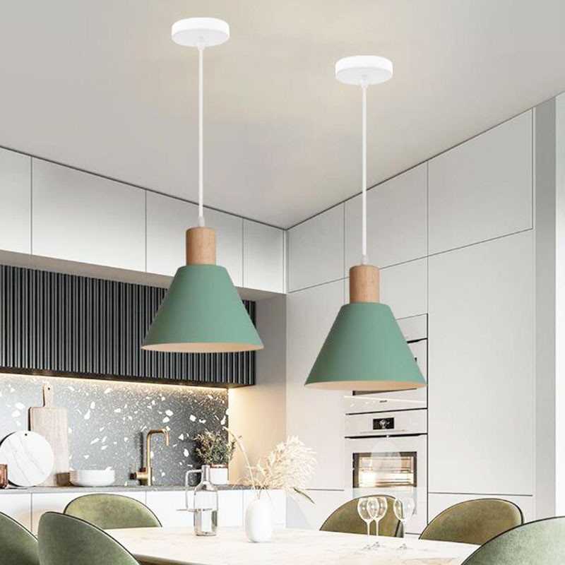 Новая простая люстра Amazon, скандинавский стиль, роскошный ресторан, обеденный стол, учебные лампы, макаронная одноголовая люстра, оптовая продажа