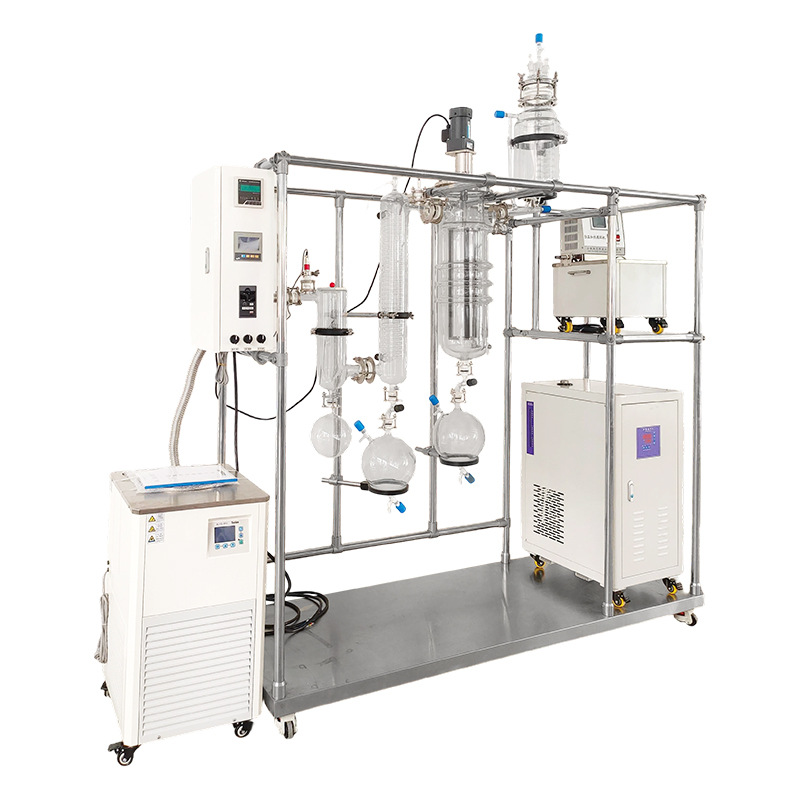 Short Path Molecular Distillation Jacketed Reactor Laboratory Chemical Synthesis Stirring