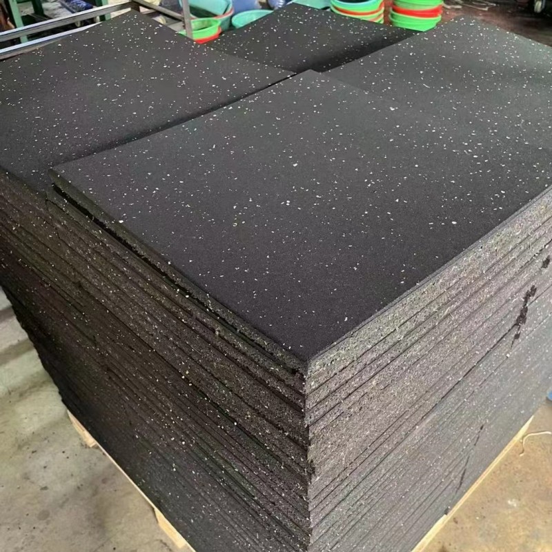 Gym Rubber Floor Mat, Soundproof and Shock-Absorbing Mat, Large Area Silent Rubber Floor Rubber, Shock-Proof and Wear-Resistant
