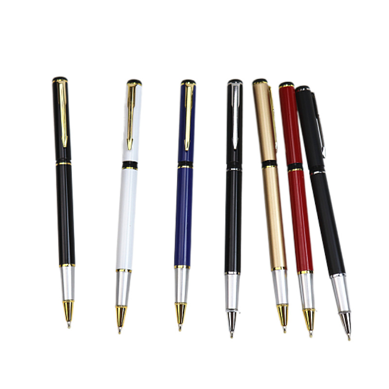 Fast shipping metal signature pen multi-color business gift ballpoint pen training class advertising pen support making logo
