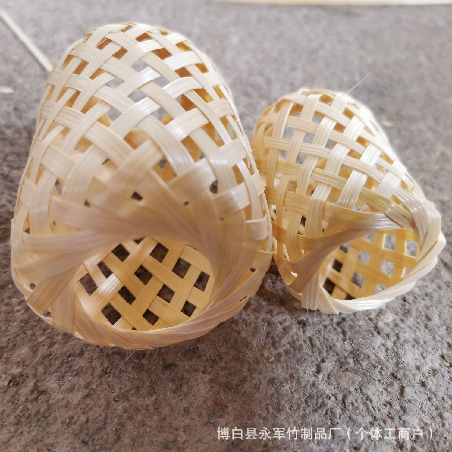 Purely Hand-Woven Small Lanterns, Mini Cut Out Lampshades, Bamboo Long Lanterns, Internet Celebrity Chaoshan Wholesale Decorative Pendants