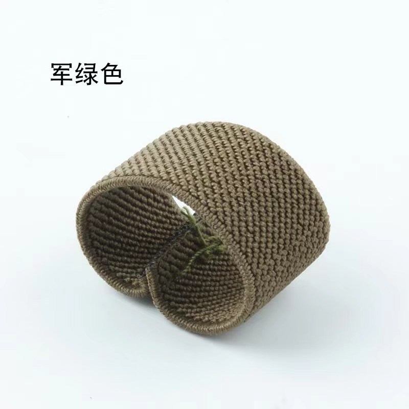 Nylon Belt Black Accessories Tail Clip Tail Fixed Ring Elastic Elastic Band Buckle Canvas Belt Ring Small Circle