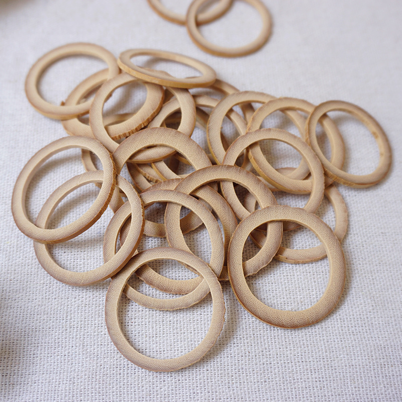 Bamboo ring craft raw materials handmade decorative materials various specifications Round Oval 0.2cm0.5cm thickness