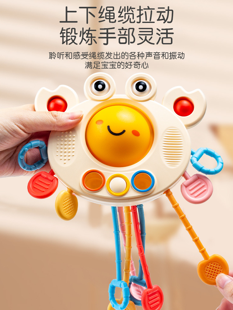 Baby Draw Toy Hand Fine Movement Training Puzzle Early Education Baby Flying Sauce Crab Pang Finger Lala