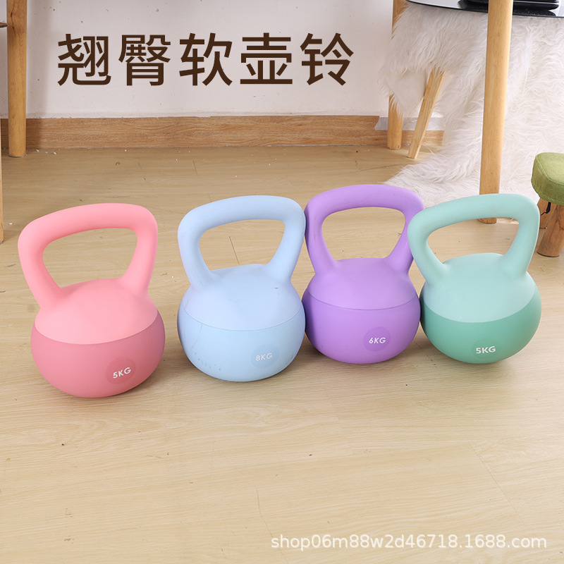 Кросс-бордер мягкая гиря для женщин, фитнес-оборудование, 2.5кг, для приседаний и ягодичных тренировок