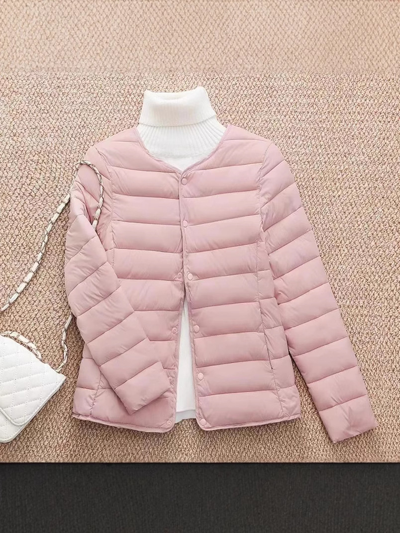 Женская стеганая куртка, легкая и тонкая внутренняя часть, короткая стеганая куртка, новая осень и зима 2024