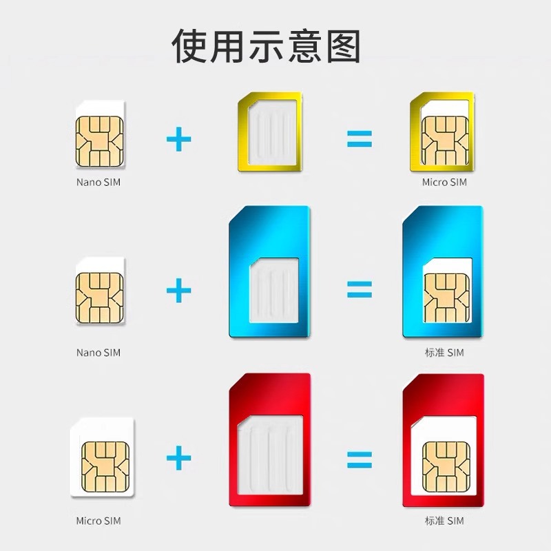 Metal sim card set restoring card set nanosim card holder mobile phone card set small card to large card slot restoring device