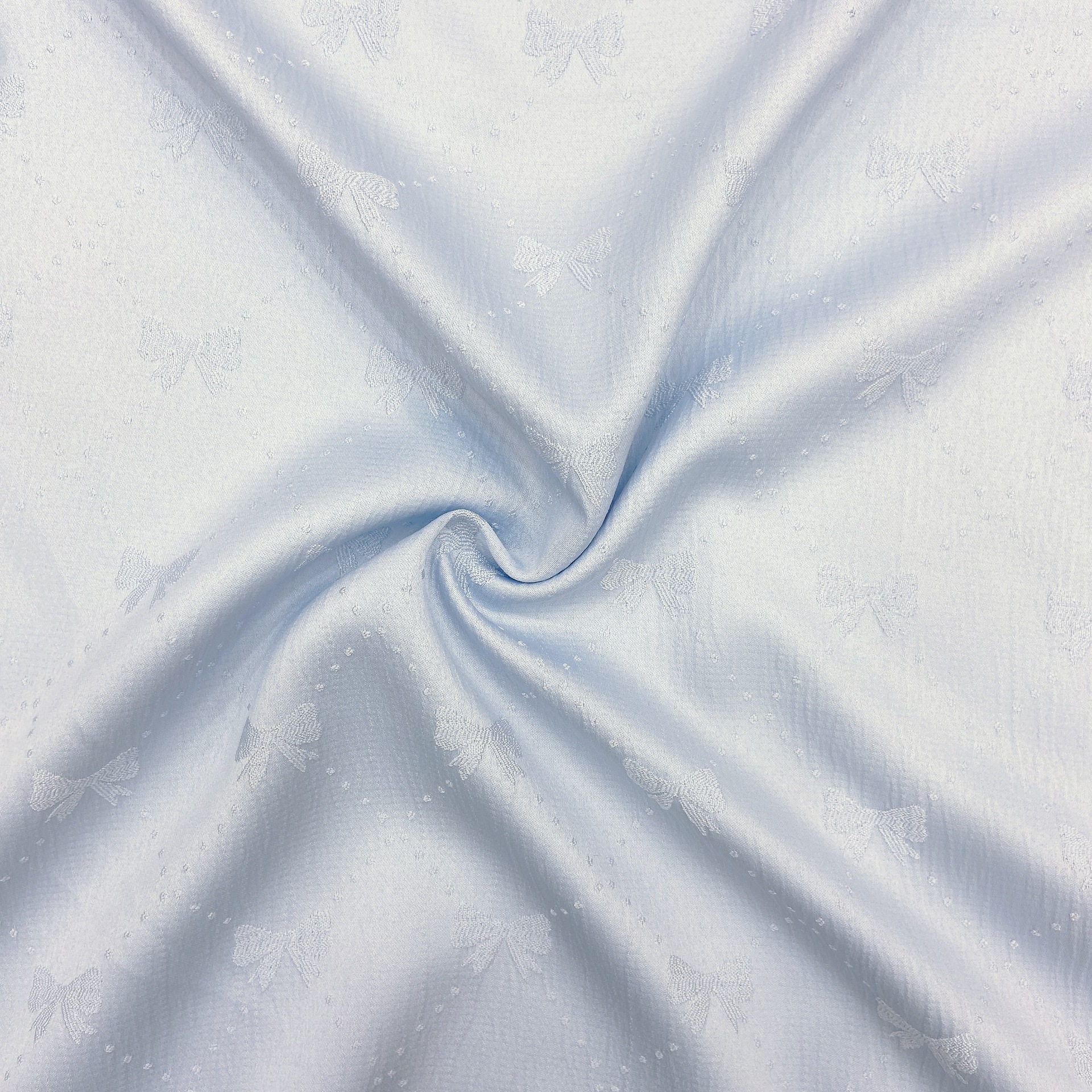 Spring and summer new fashion Bow Jacquard women's dress national style cheongsam suit suit hat fabric spot