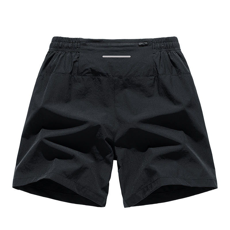 Summer Ice Silk Nylon Sports Shorts Men's Casual Loose Elastic Running Fitness Quick-drying Thin