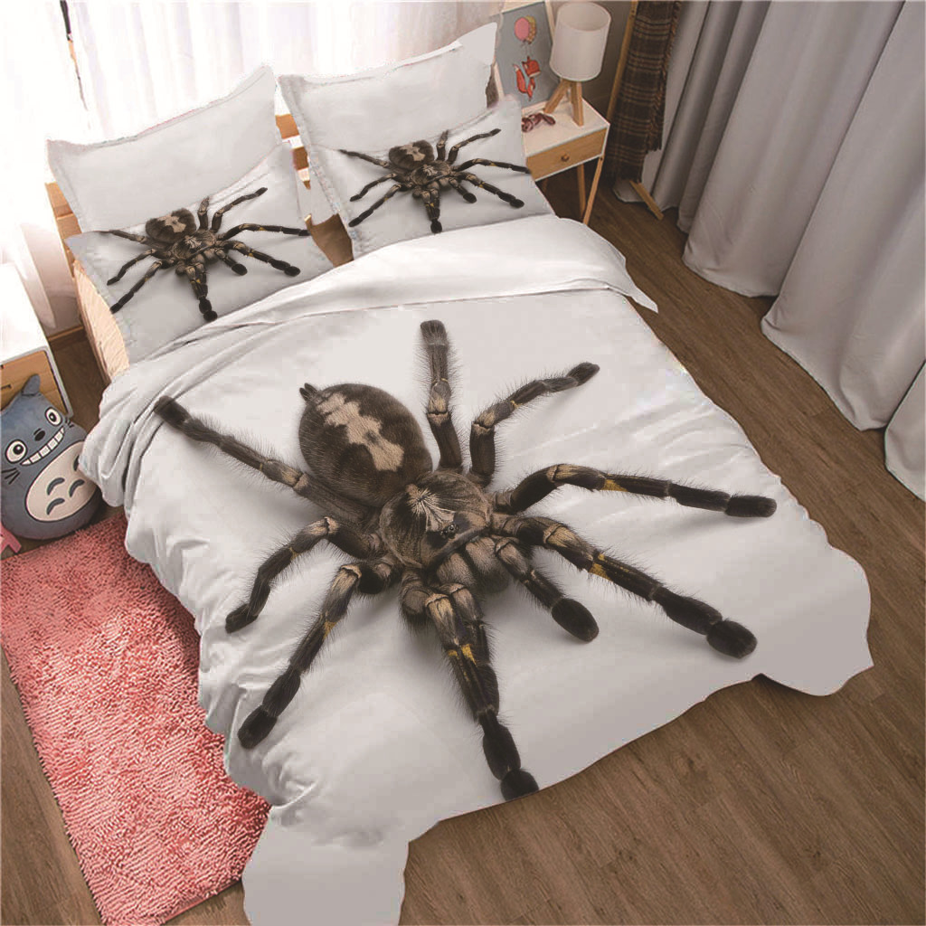 Little Spider Cross-Border Foreign Trade Quilt Cover Three-Piece Set Cross-Border Home Textile Printing