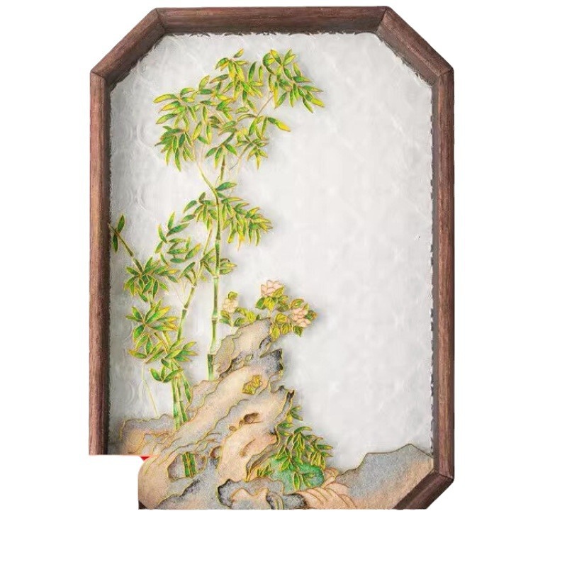 Filigree Enamel Painting Bookmark Souvenir Tea Tray Cloisonné Chinese Style Team Building Student Intangible Cultural Heritage Handmade