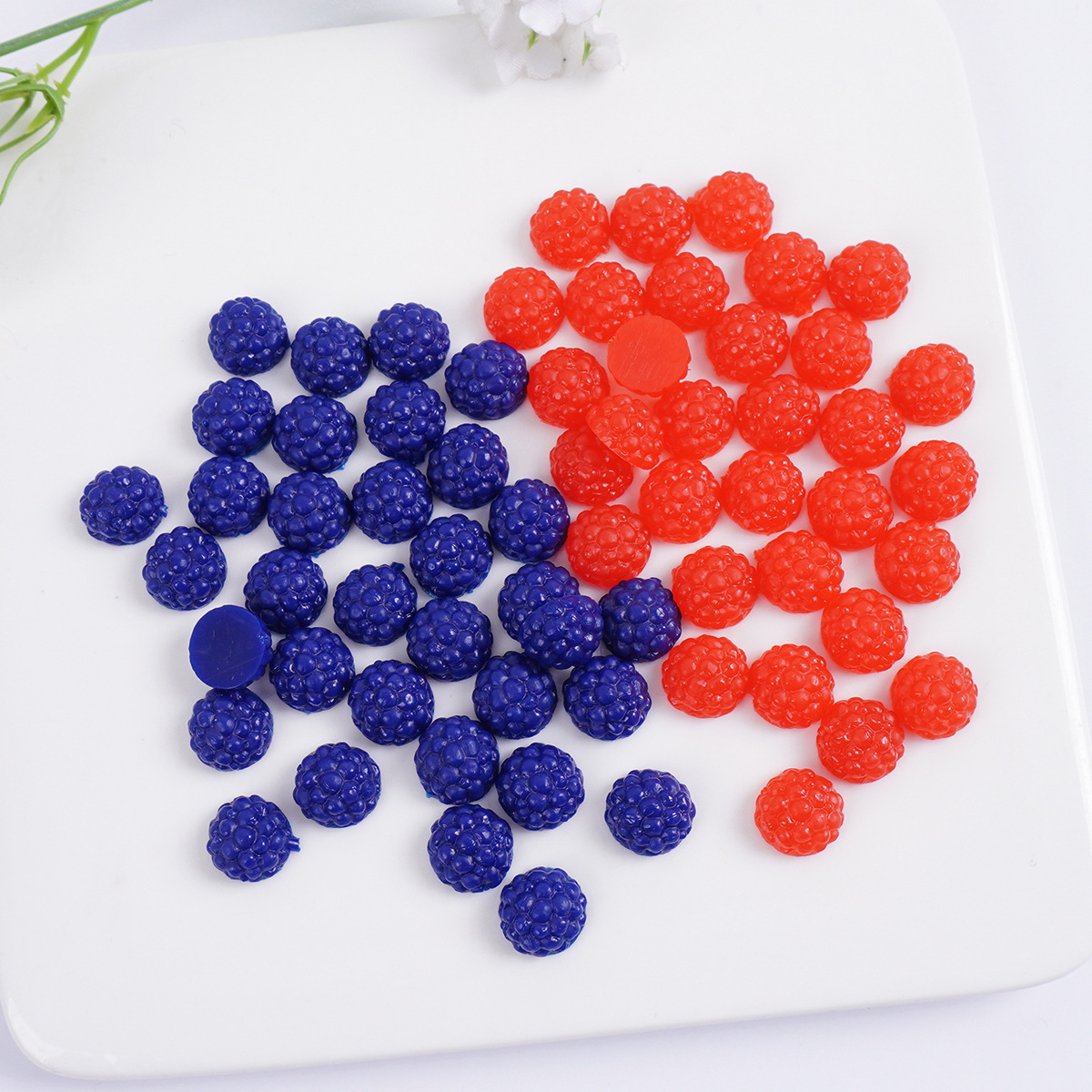 Simulated Mini Mulberry Raspberry Half Mulberry DIY Small Fruit Jewelry Accessories Miniature Food Toys Fake Food Accessories