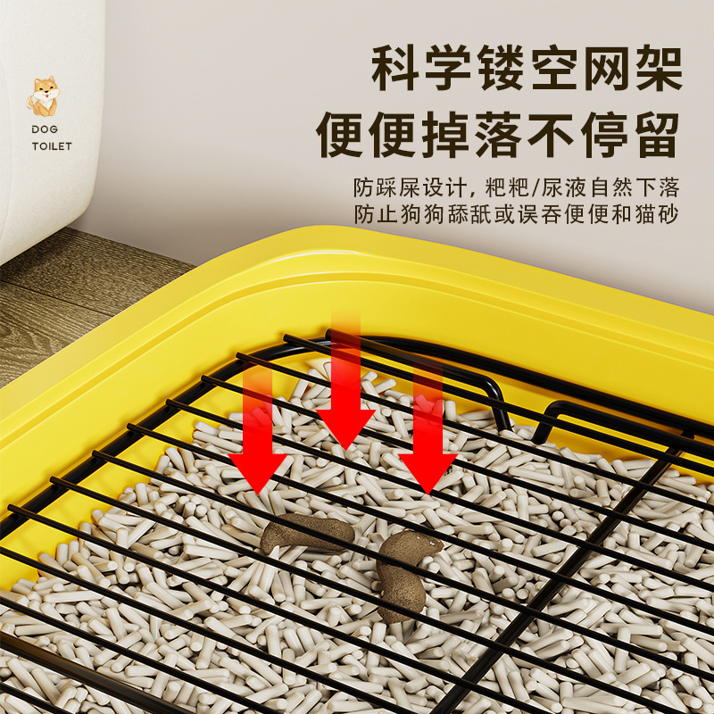 Dog toilet flat plate anti-urine splash easy to clean dog potty small medium and large dog pet oversized dog urinal dog toilet