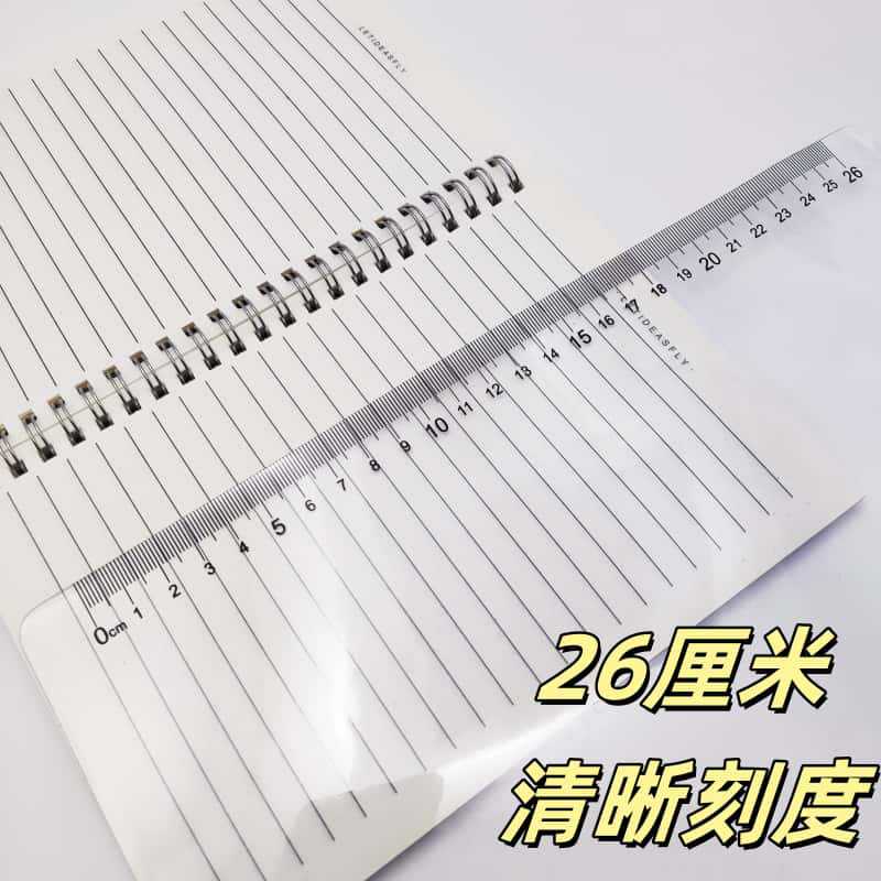 Student exam brush soft pad A4 environmental protection EVA jelly desk pad with scale transparent pad wholesale
