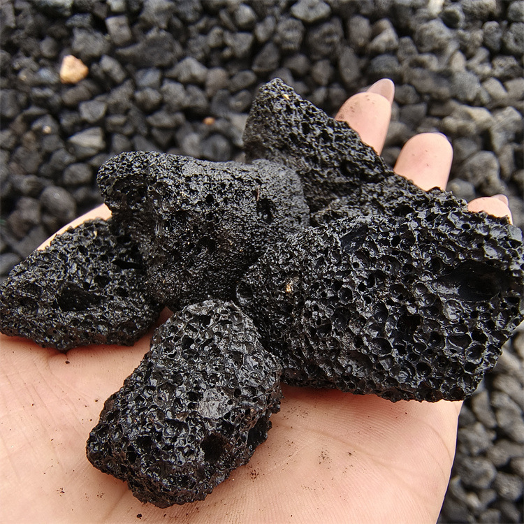 Manufacturer's New Products Supply Black Porous Aromatherapy Volcanic Stone Artificial Picking Cleaning Clean Drying Diffuser