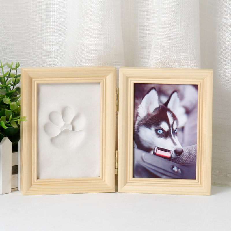 Pet paw prints diy inkpad dog footprints commemorative Meow paw prints inkpad cat paw prints photo frame souvenir