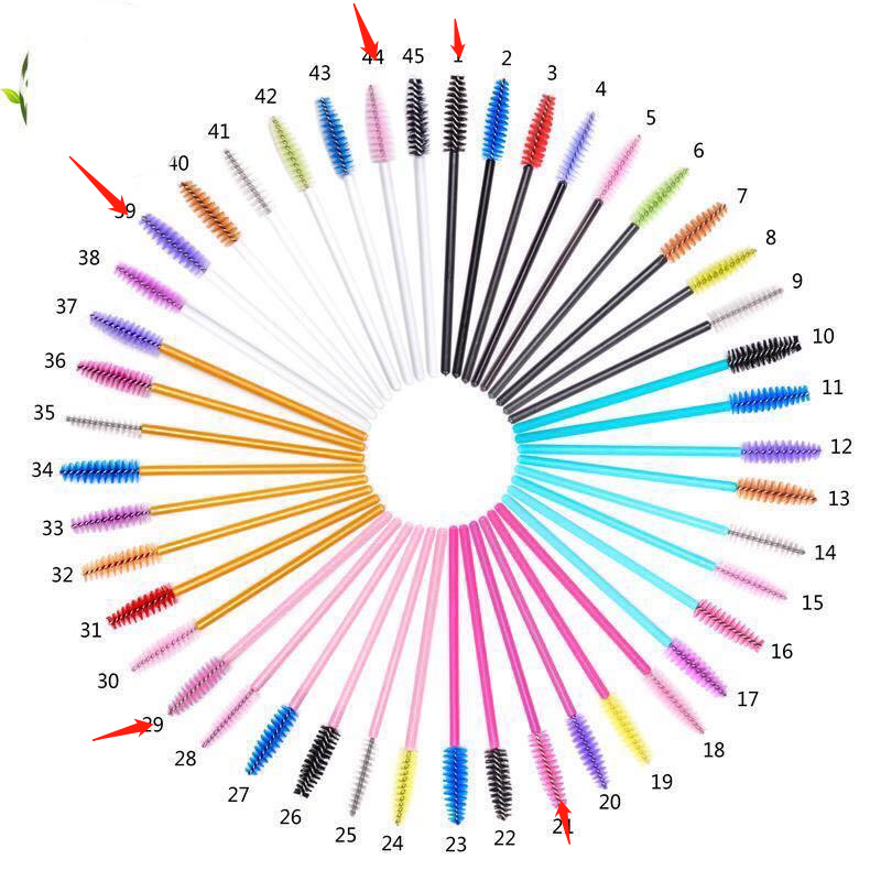 Factory wholesale disposable eyelash brush grafting eyelash portable eyelash roll eyelash comb color brush makeup gadget