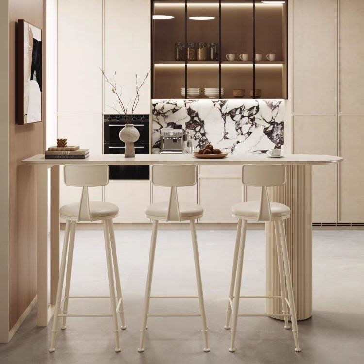 Light Luxury Slate Bar Table for Home Living Room Kitchen Side Partition Bar Balcony Wall-Mounted Small Apartment High Table
