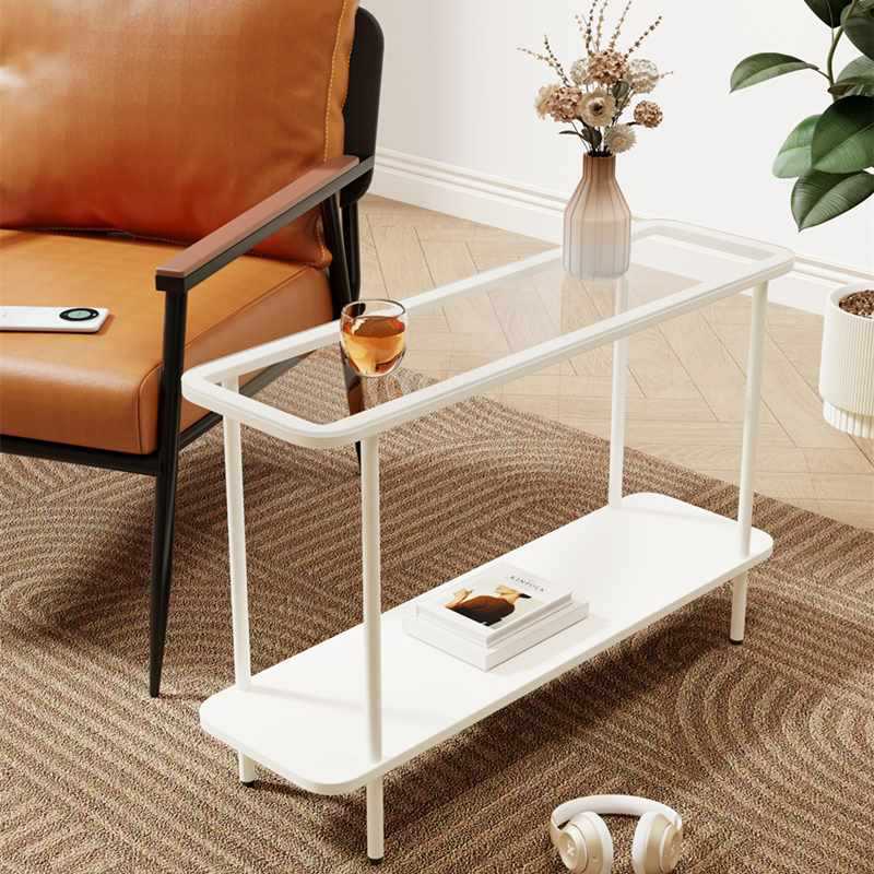 ✅ Extremely Narrow Sofa Side Table Simple Leisure Chair Small Table Accessible Luxury Home Sandwich Corner Table Bedside Table Small Tea