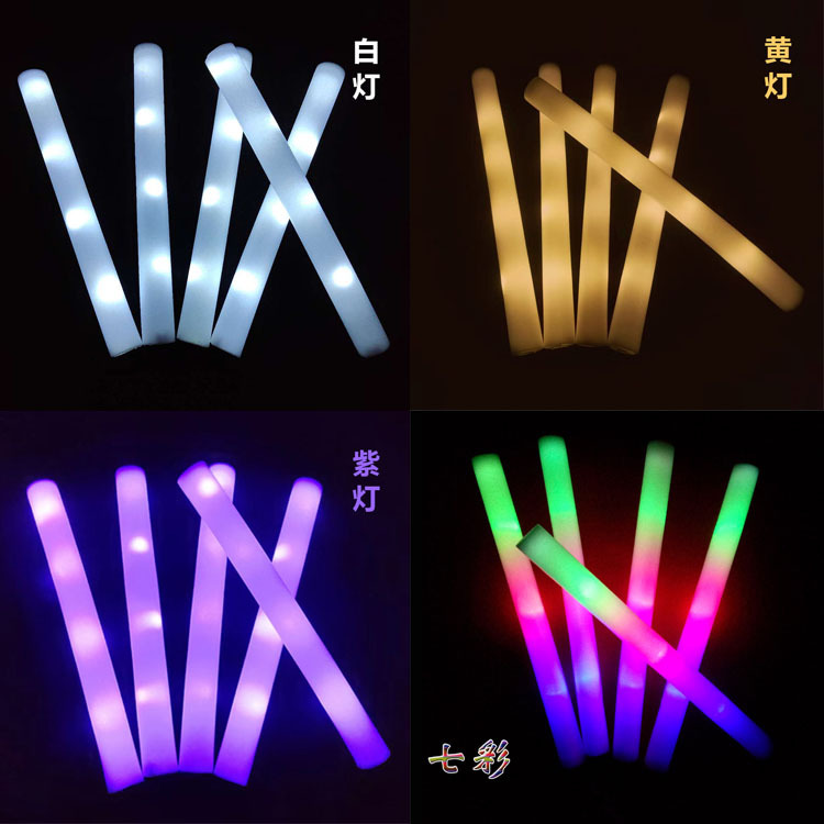 Colorful Sponge Foam Glow Stick Concert Should Aid Flash Stick Bar Performance Large LED Glow Stick Props