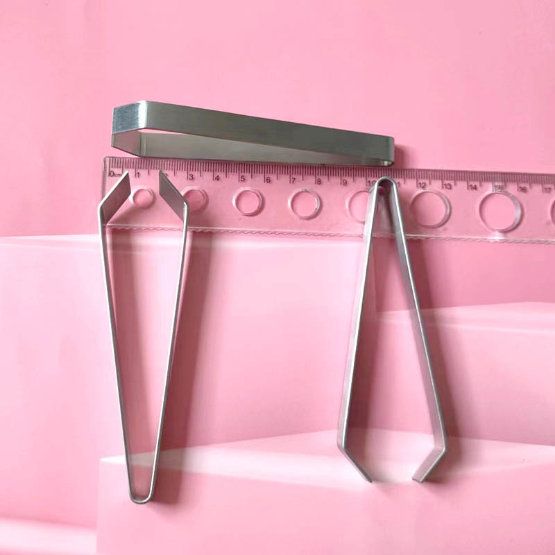 Manufacturer in stock stainless steel Fishbone clip hair remover pig hair clip hair removal clip fish bone clip goose feather clip fish bone tweezers