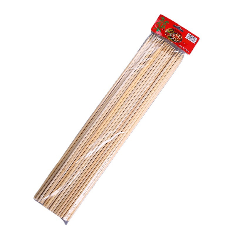 In stock barbecue bamboo stick 2.5/3.0/3.5/4.0/5.0MM foreign trade stick disposable fruit stick manufacturer