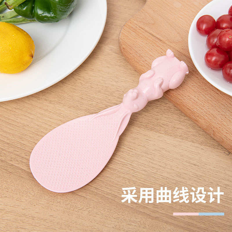 Vertical Rabbit Rice Spoon Non-stick Rice Household Meal Rice Shovel Plastic Cartoon Rice Spoon