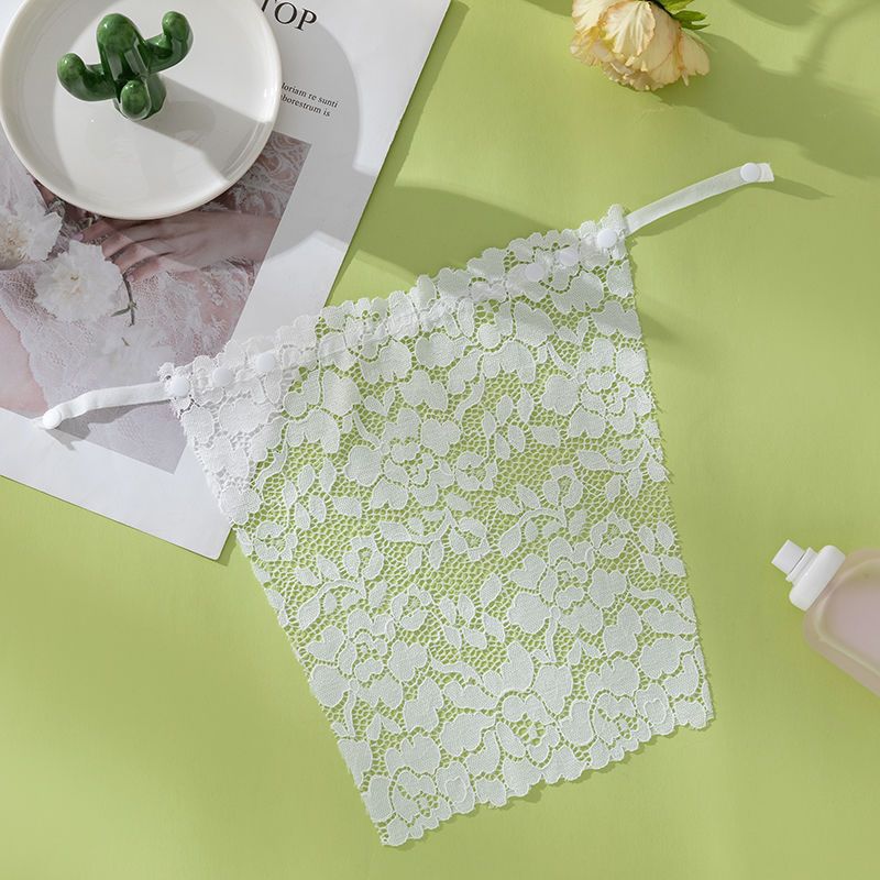 Spring and summer one-piece anti-exposure lace tube top women's seamless short sexy strapless invisible bra