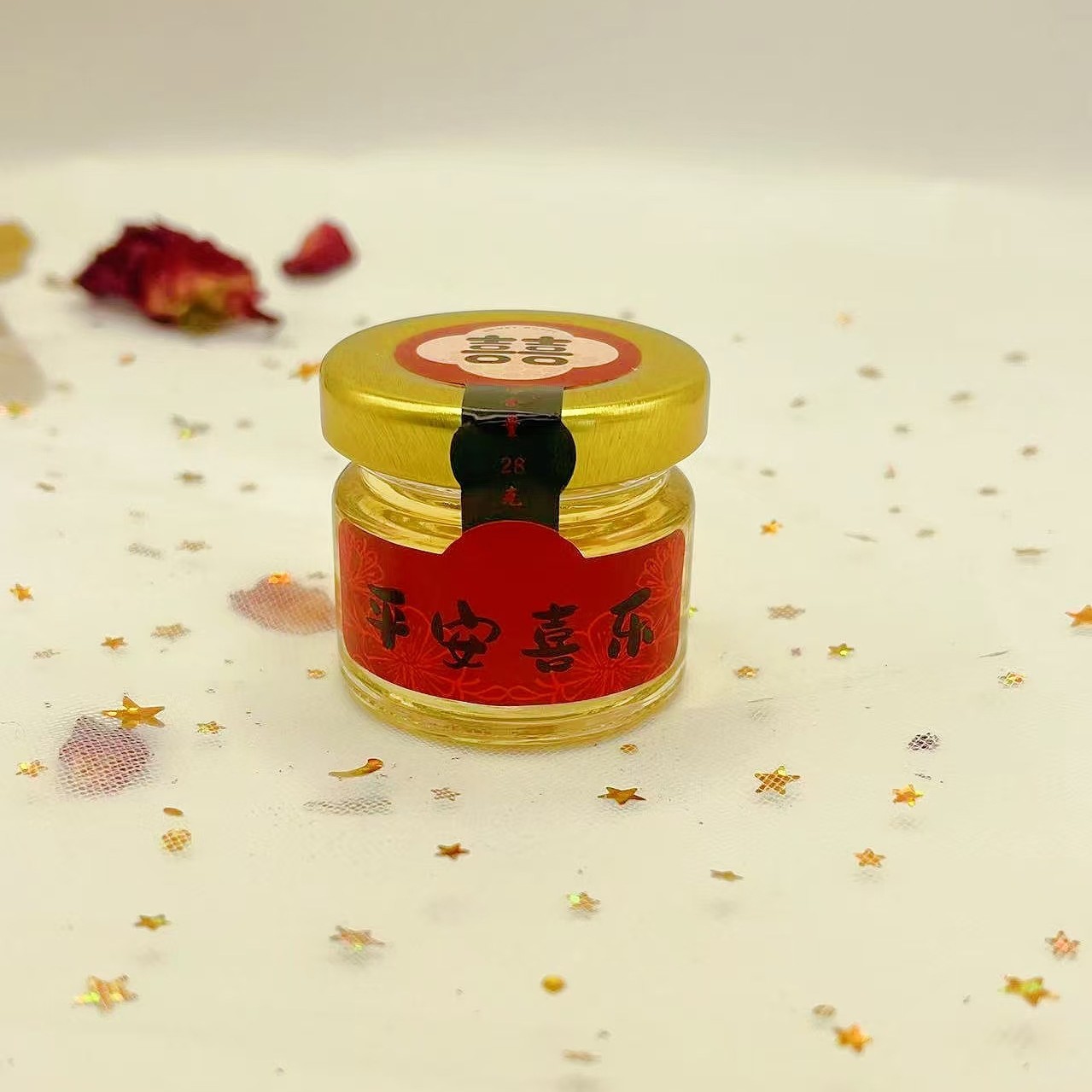Honey bee exhibition Xu 28g honey jar wedding wedding wholesale hand gift small bottle wedding gift honey drink