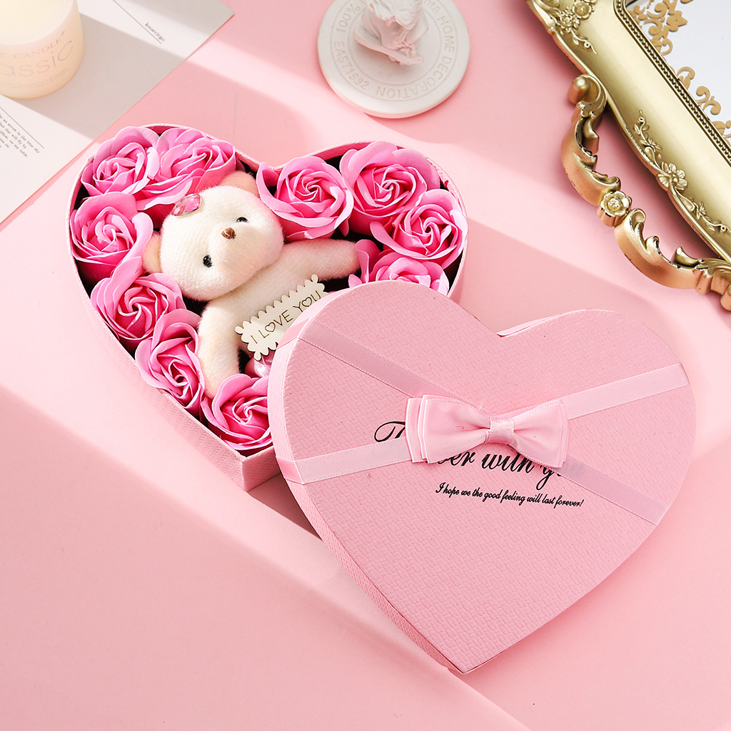 Mini bouquet eternal flower soap flower graduation season cross-border gift Valentine's Day gift decoration love rose box