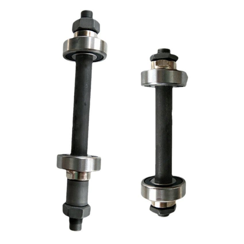 Bicycle solid shaft front axle rear axle ball hub axis shaft Rod quick release hollow shaft bearing