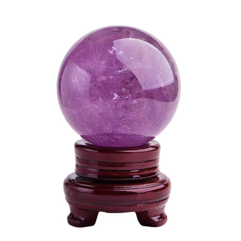 Feng Chengxiang Wholesale Natural Amethyst Ball Ornaments Amethyst Ball Home Living Room Crystal Crafts Raw Stone Polished