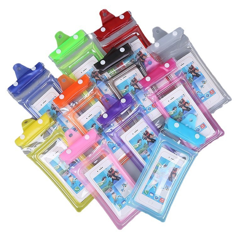 Wholesale Rafting Songkran Festival Waterproof Case Protective Bag Swimming Airbag Mobile Phone Waterproof Bag Level 8 Waterproof Touch Screen Play