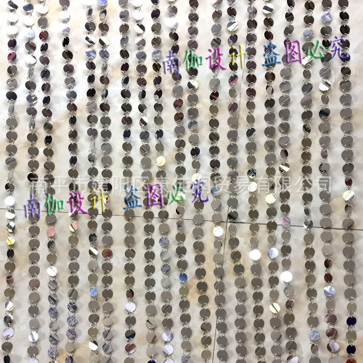 Full 2cm Sequin Curtain Wedding Decoration Sequin String Silver Gold Laser Gold Silver Small Sequin Curtain Bead Curtain