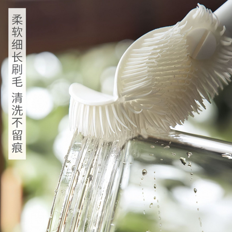 [2024 New Upgrade] Cup Brush Cleaning Long Handle Folding Small Brush Water Cup Wall Breaker Special Cleaning Gap Brush