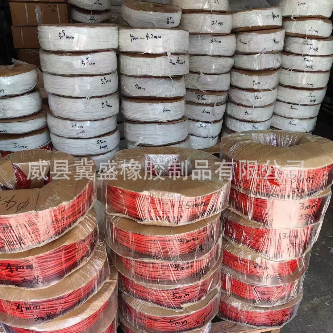 Manufacturer Supplies Silicone Round Rods, Silicone Round Bars, Solid Strips, High-Temperature Resistant Rubber Strips, Shockproof, Anti-Vibration, and Soundproof