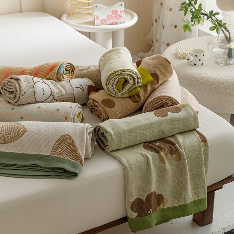 Летнее бамбуковое волокно полотенце одеяло ледяной шелк бамбуковая хлопковая пряжа прохладное одеяло летнее одеяло полотенце