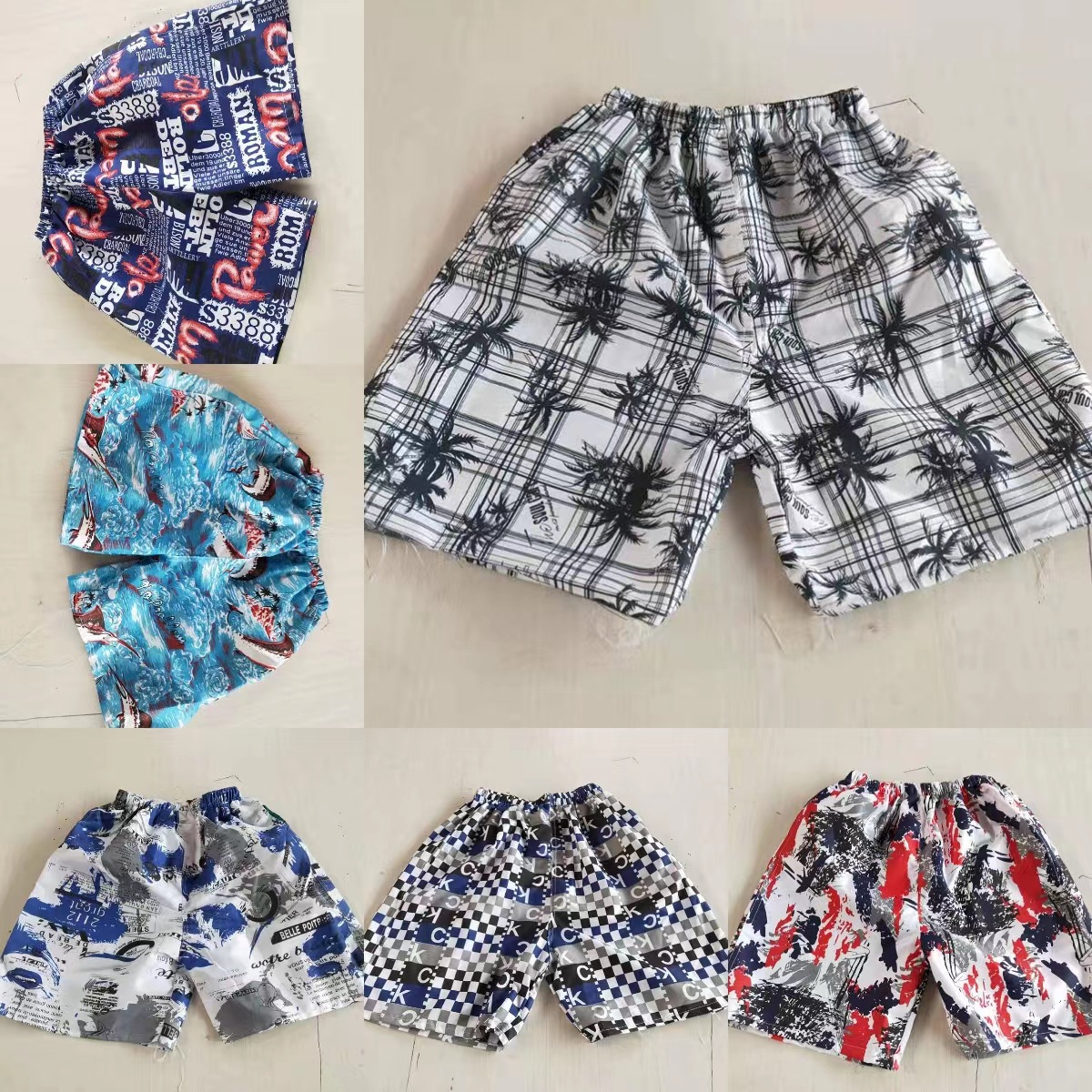 Мужские пляжные штаны оптом быстросохнущие шорты свободного кроя для серфинга и купания