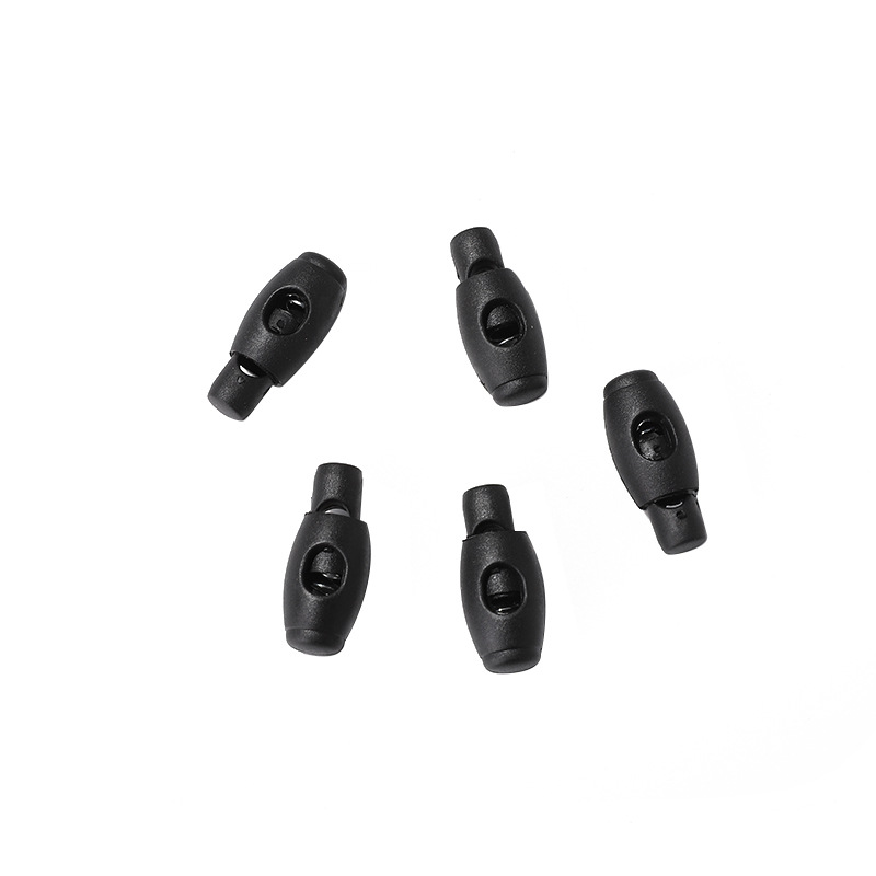 Plastic Pig Nose Buckle Round Spring Buckle Double Hole Rope Buckle Clothing Shrink Buckle Hat Elastic Buckle Luggage Elastic Buckle