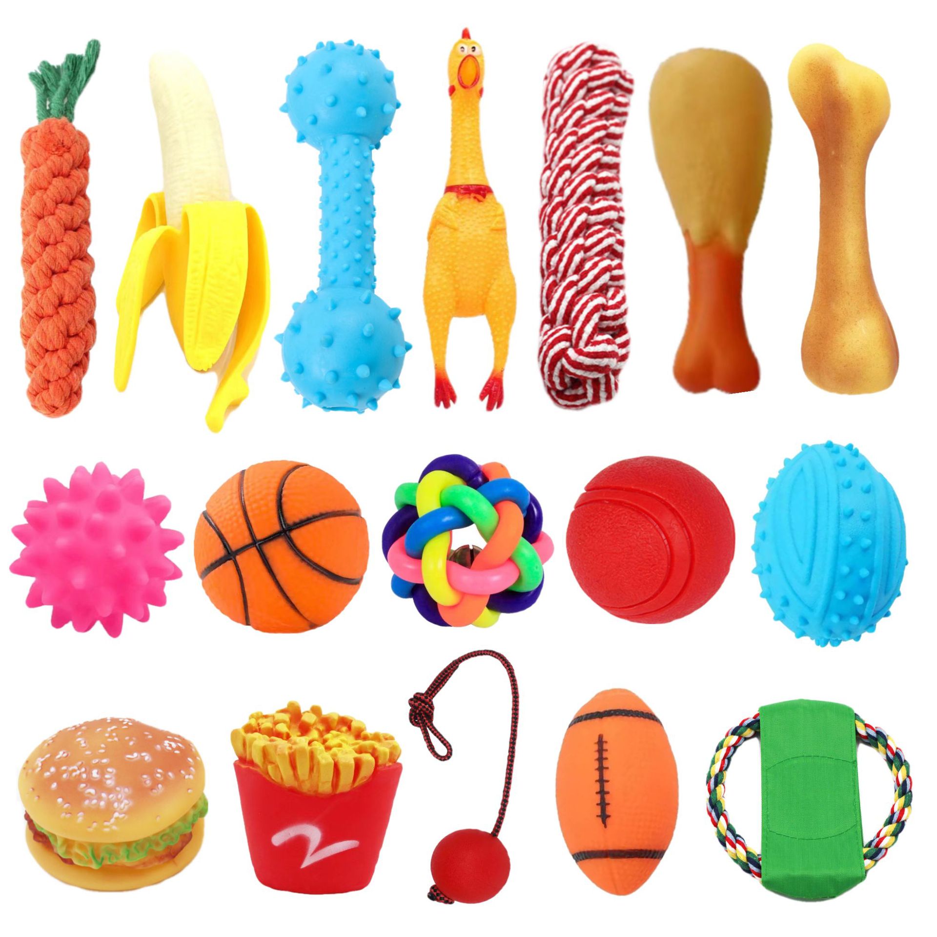 Игрушки для питомцев, виниловые, устойчивые к укусам, для чистки зубов