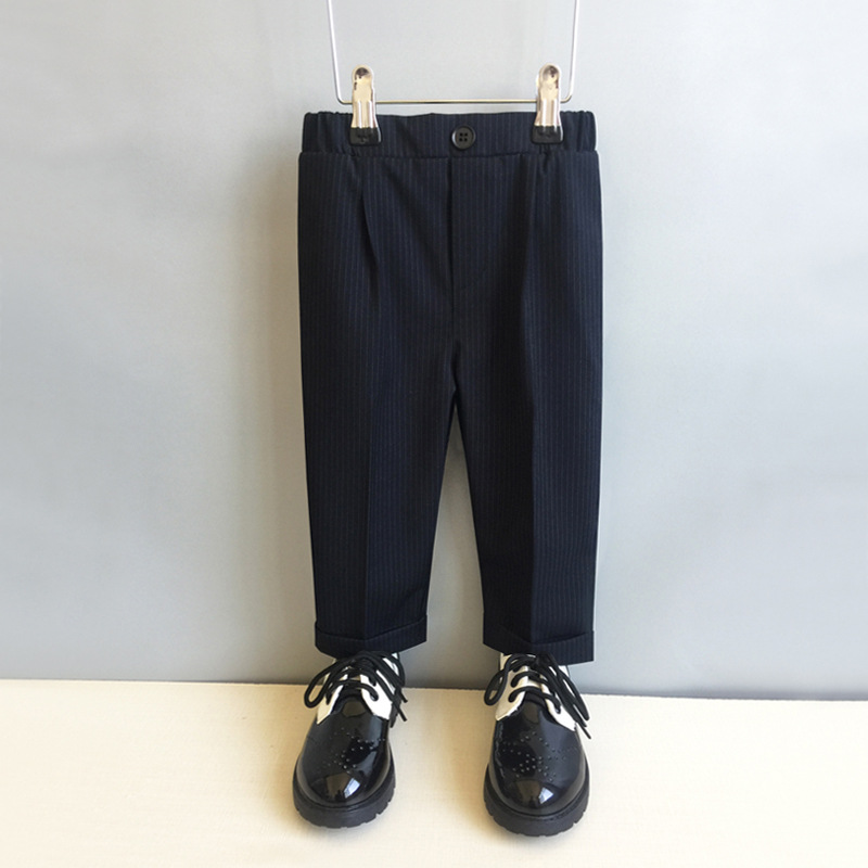 Boys' Suit New Autumn and Winter Flower Girls' Wedding Dress Performance Clothing Small and Medium-sized Children's British Performance Clothing Baby One-year-old