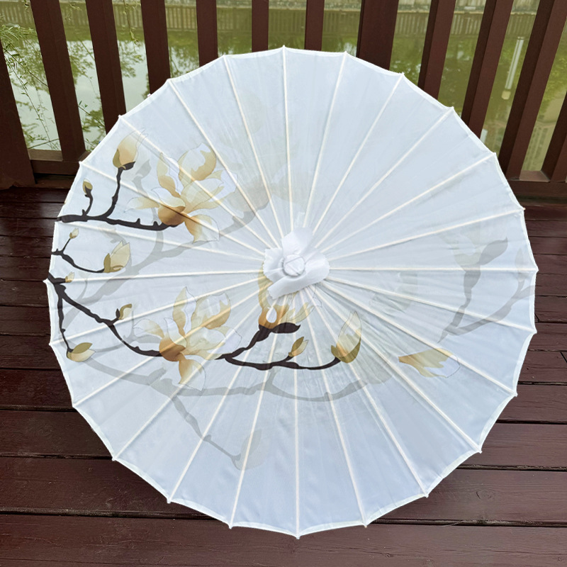 Rainproof and Sunscreen Oil Paper Umbrella Antique Women's prop Umbrella Dance Classical Hanfu Cheongsam Show Shooting Warring States Robe Umbrella None