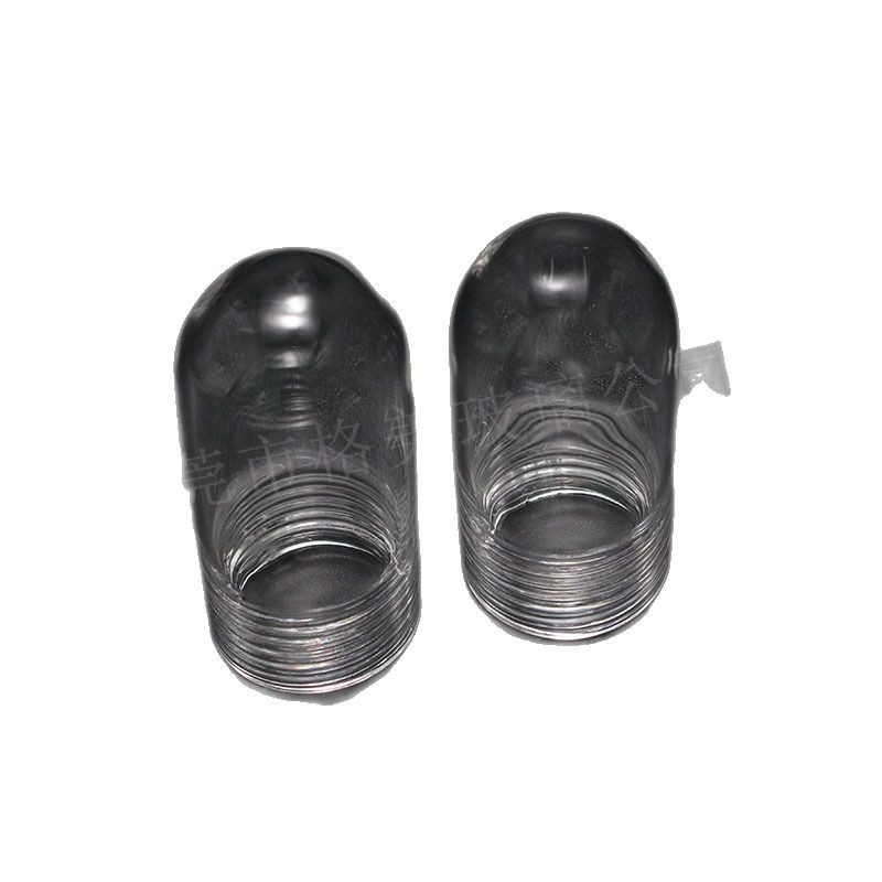 Round Bottom Transparent Glass Lampshade Frosted Explosion-Proof Lamp Glass Lampshade Internal Thread Round Bottom High Borosilicate Glass Lampshade