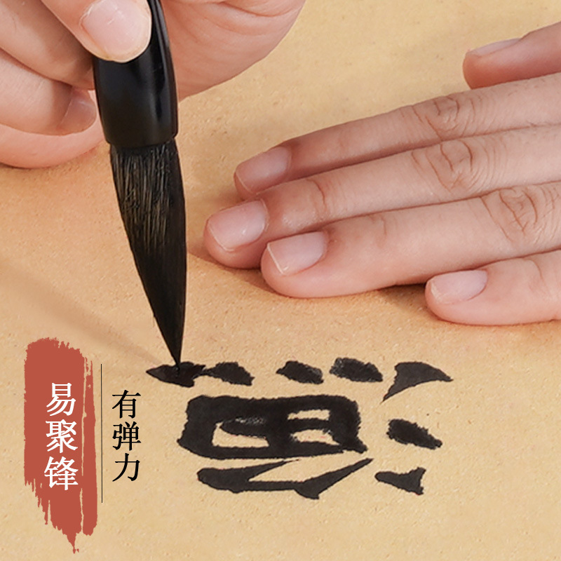 Biyoumi Langhao Student and Brush Calligraphy Beginner Sheep Hair Brush Wholesale Calligraphy Supplies Special Brush